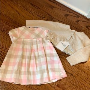 Mayoral cotton wool dress and sweater set 6-9M